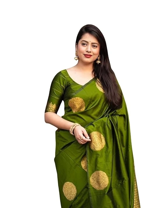 FK Marble Saree for Women – Olive