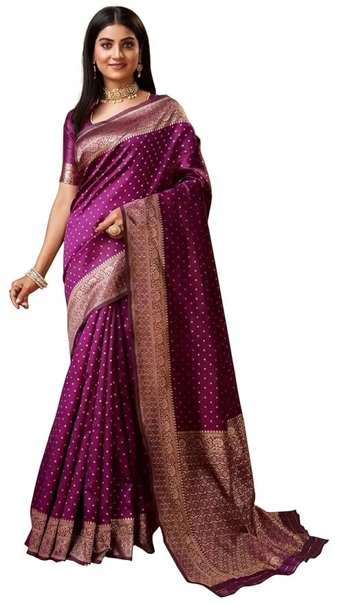 FK Cobalt Saree for Women – Rust