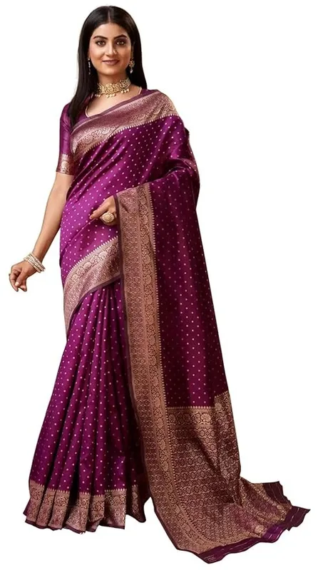 FK Cobalt Saree for Women – Rust