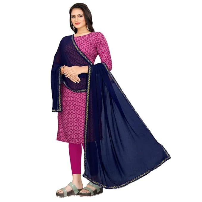 FK Atlas Dupatta for Women – Navy