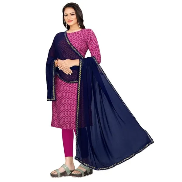 FK Atlas Dupatta for Women – Navy